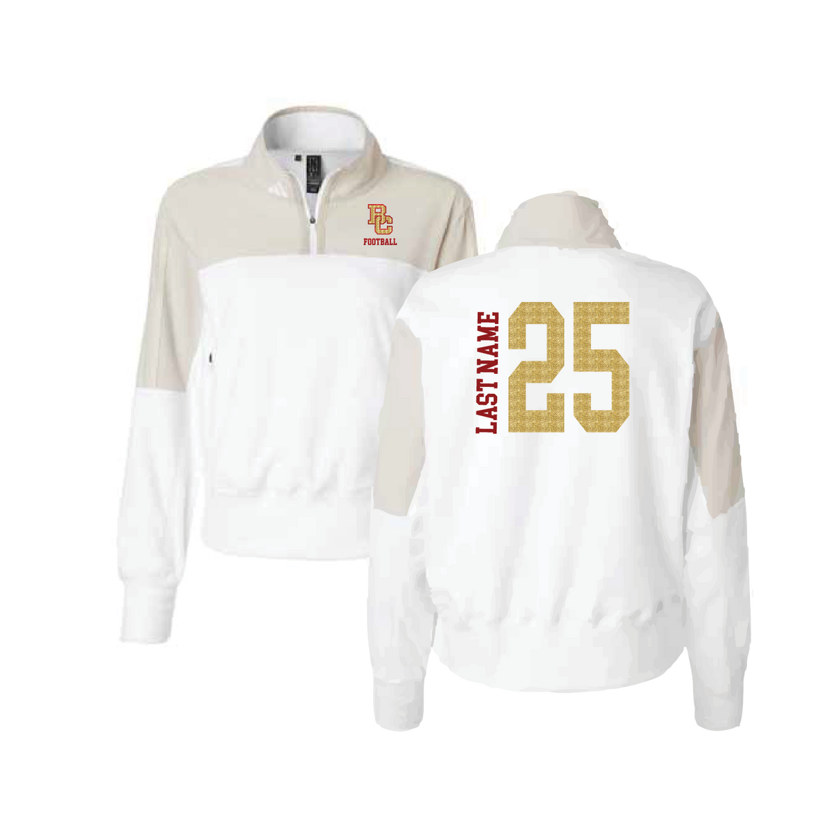 Adidas Women's Pullover 1/4 Zip- Fully Customized